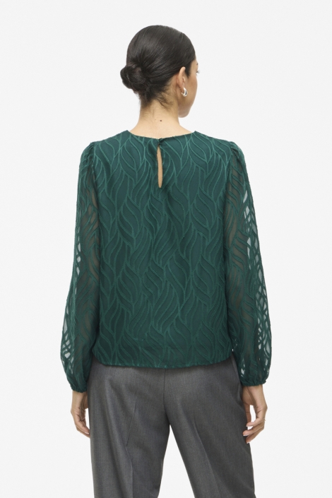 Vila vimika o-neck l/s top - noos